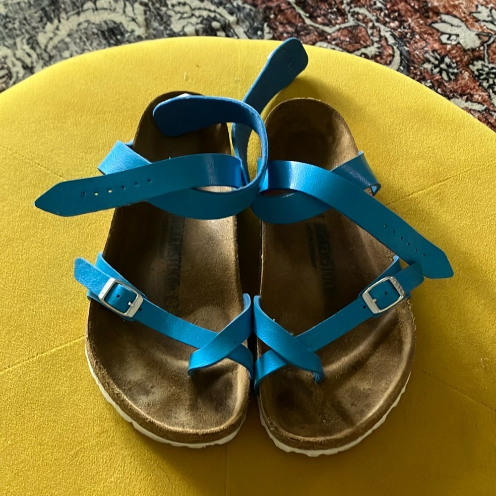 Birkenstock Women's Bright Blue Sandals size 41